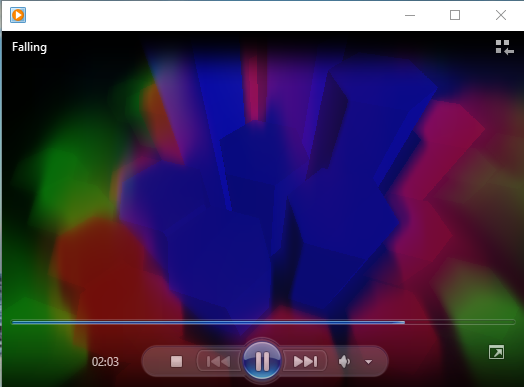 windows media player 9 color cubes visualization